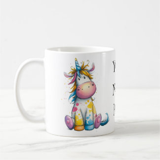 Whimsical Unicorn – Magical Sips with Your Name Coffee Mug