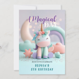 Whimsical Unicorn Party Invitation
