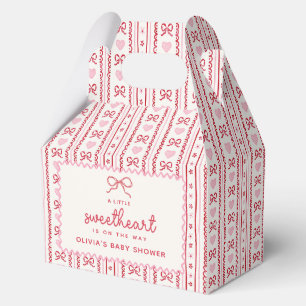 Whimsical Valentine Little Sweetheart Baby Shower Favour Box