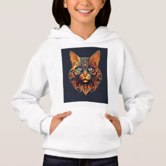 Whimsical Vector Cat Logo T-Shirt