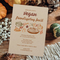 Whimsical VEGAN Thanksgiving Friendsgiving Kraft