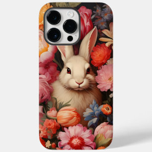 Whimsical Vintage Bunny Spring Blooms Case-Mate iPhone 14 Pro Max Case