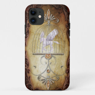 Whimsical Vintage Caged Unicorn iPhone 11 Case