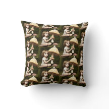 whimsical vintage child mushroom