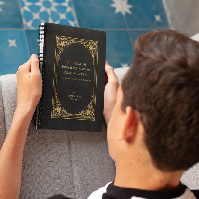 Whimsical Vintage Elegant Gold & Black Book Cover Planner (Creator Uploaded)