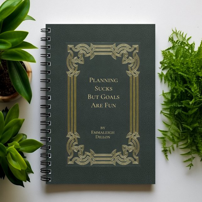 Whimsical Vintage Elegant Olive Green Book Cover Planner (Creator Uploaded)