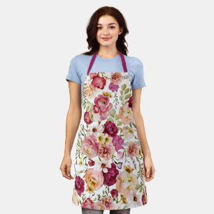 Whimsical Vintage Inspired Floral Apron