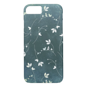 Whimsical Vintage Pattern with Birds and Leaves iPhone 8/7 Case
