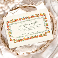 Whimsical Vintage Toy Baby Shower Diapper Raffle