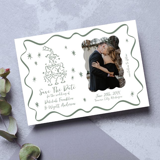 Whimsical Vows | Hand Drawn Doodles | Wedding Save The Date (Creator Uploaded)