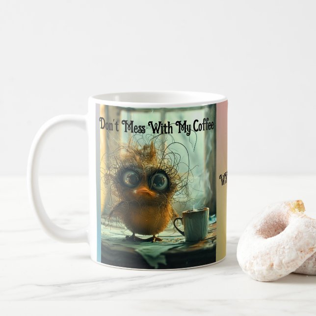 Whimsical Wackadoodle Coffee Cup Customisable (With Donut)