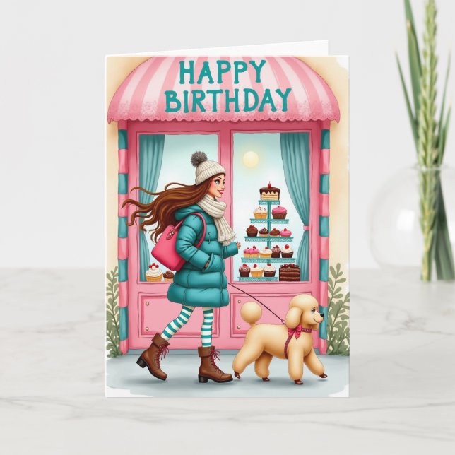 Whimsical Walk Birthday Card (Front)