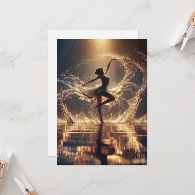 Whimsical Water Dance Party Invitation | Mermaid / (Front/Back In Situ)