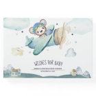 Whimsical Watercolor Aeroplane Pilot Teddy Bear