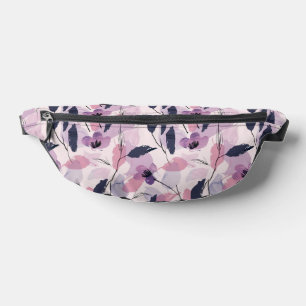 Whimsical Watercolor Blooms Bum Bags