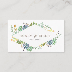 Whimsical Watercolor   Business Card