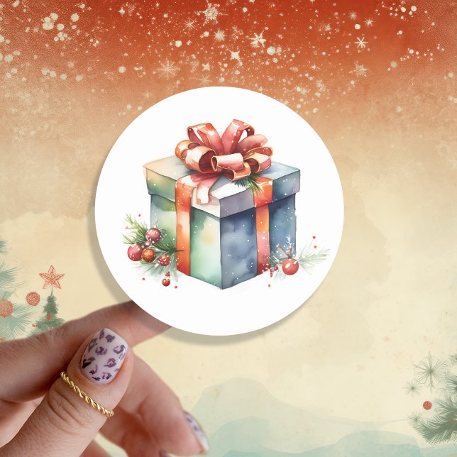 Whimsical Watercolor Christmas Gift Seals (Creator Uploaded)