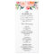 Whimsical Watercolor Floral Wedding Program