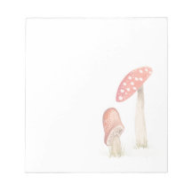 Whimsical Watercolor Forest Mushrooms
