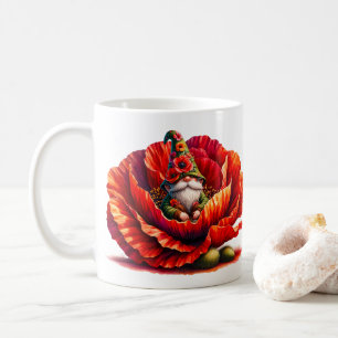 Whimsical Watercolor Garden Gnome Coffee Mug
