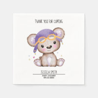Whimsical Watercolor Girl Pilot Teddy Bear