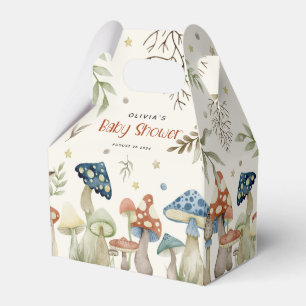 Whimsical Watercolor Mushroom Baby Shower  Favour Box