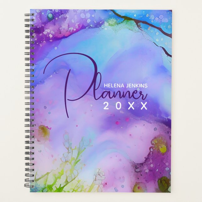 Whimsical Watercolor Planner (Front)