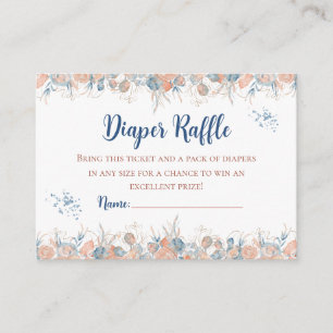 Whimsical Watercolor Under the Sea Diaper Raffle Enclosure Card