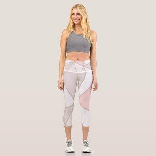 Whimsical Watercolor Wildflower Pattern Women's Le Capri Leggings