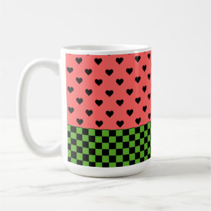 Whimsical Watermelon Colours Patterned  Coffee Mug