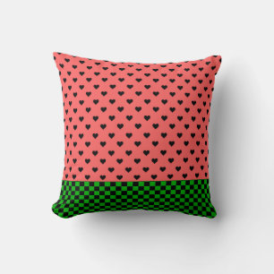 Whimsical Watermelon Colours Patterned  Cushion