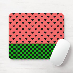 Whimsical Watermelon Colours Patterned Mouse Mat