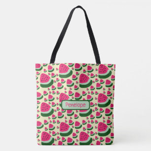 Whimsical Watermelons Cute Summer Fruit Pattern  Tote Bag