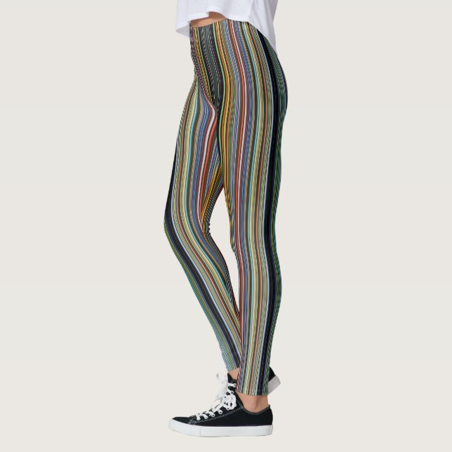Whimsical Waves: Colourful Leggings Perfect for An (Left)