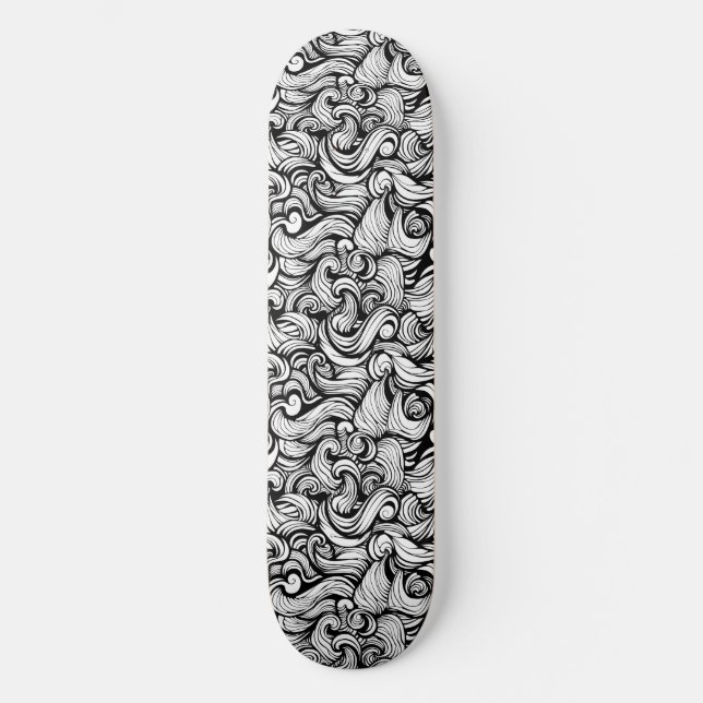 Whimsical Waves Skateboard Deck (Front)