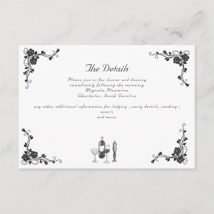 Whimsical Wedding Details Enclosure Card