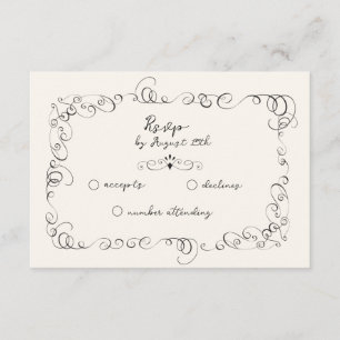 Whimsical Wedding RSVP Cards