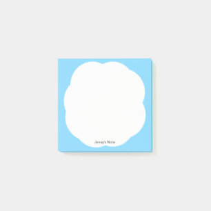 Whimsical White Cloud Blue Sky Minimal Modern  Post-it Notes