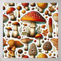 Whimsical Wild Mushrooms
