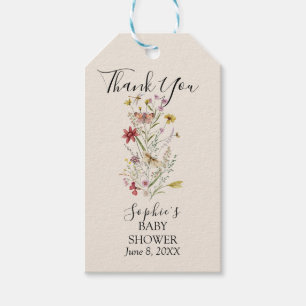 Whimsical Wildflower Baby In Bloom Gift Tags