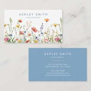 Whimsical Wildflower Business Card
