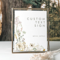 Whimsical Wildflower Cards and Gifts Custom Text 