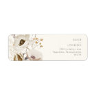 Whimsical Wildflower | Ivory Return Address Label