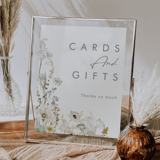 Whimsical Wildflower Meadow Ivory Cards and Gifts  Poster (Creator Uploaded)