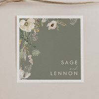 Whimsical Wildflower Meadow | Sage Green Wedding