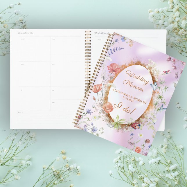 Whimsical Wildflower Pink Wedding Planner (Creator Uploaded)