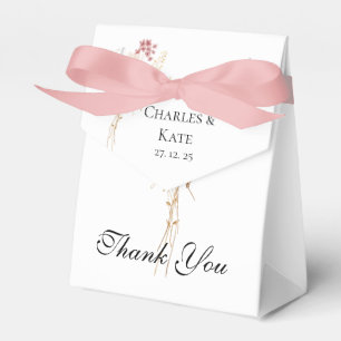 Whimsical Wildflower Spring Summer fall Wedding  Favour Box