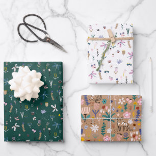 Whimsical Wildflowers & Botanical Wrapping Paper