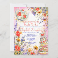 Whimsical Wildflowers Floral Tea Bridal Shower