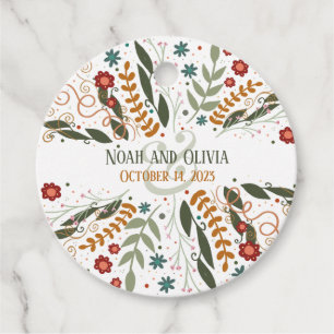 Whimsical Wildflowers Fun Modern Inspirivity Favour Tags